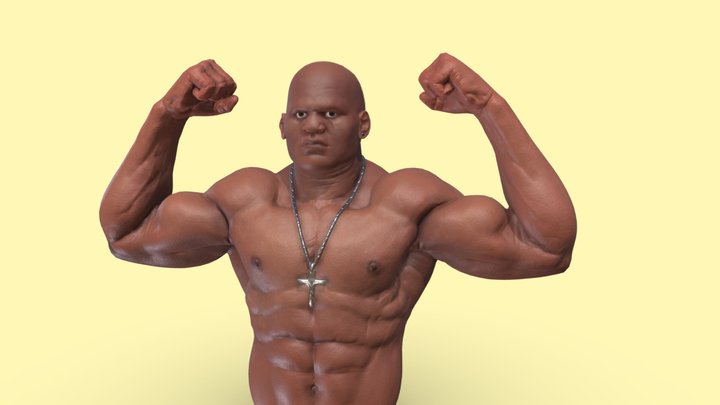 Francis Ngannou – Modello 3D gratuito STL