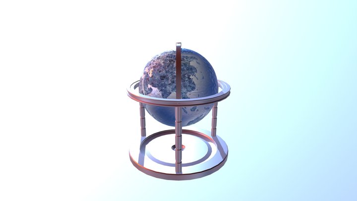 #GlobeChallenge. Globe Sketchfab 3D Model