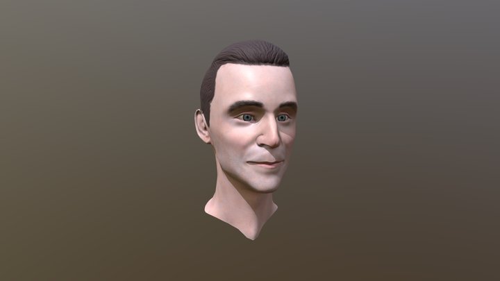 Male Head 3D Model