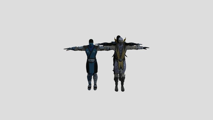 mortal kombat 9 ninjas(I tried my best) 3D Model