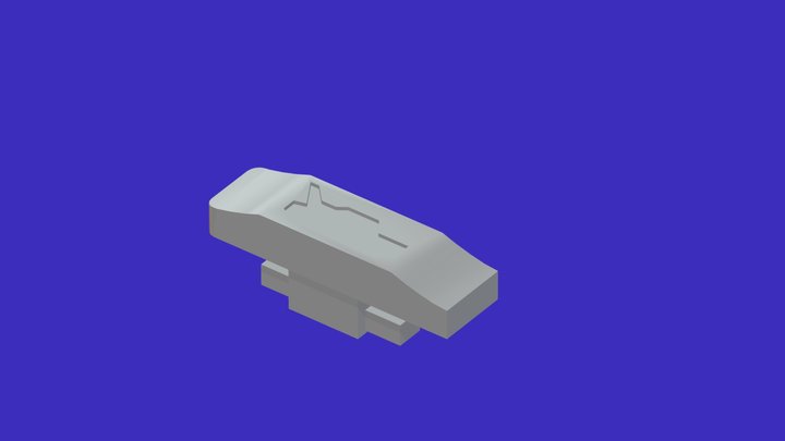 Volvo Remote Key Button 3D Model