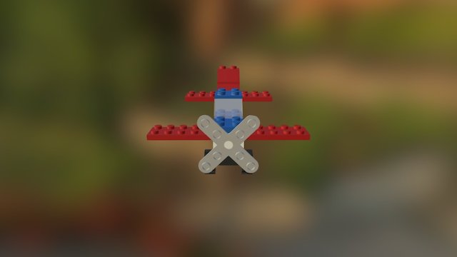 Lego Vliegtuig 3D Model