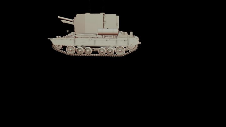 Valentine 25pdr 'Bishop' 3D Model