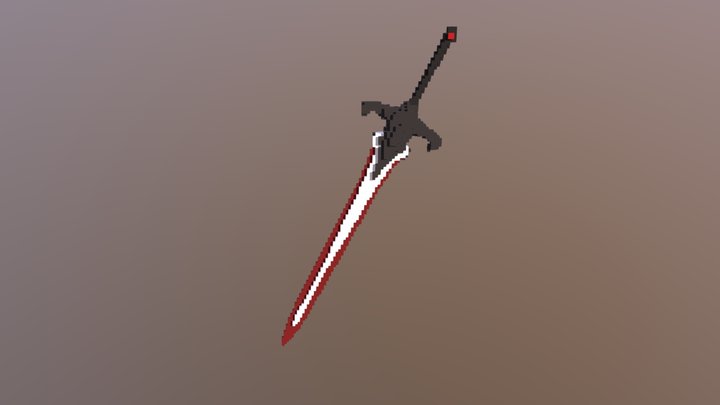 voxel sword 3D Model