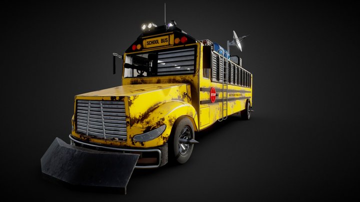 Survival Bus Kit 3D Model