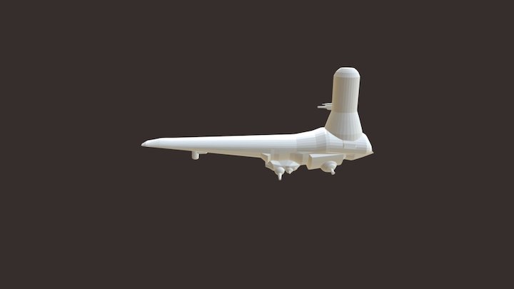 Spaceship fom Simon Stalenhag's concept art. 3D Model