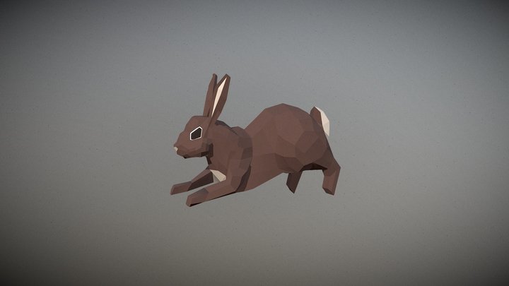 LowPoly Rabbit 3D Model