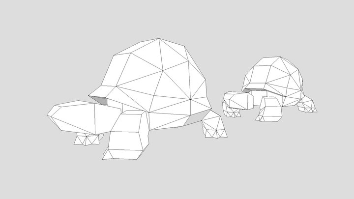 Giant Tortoise Papercraft 3D Model