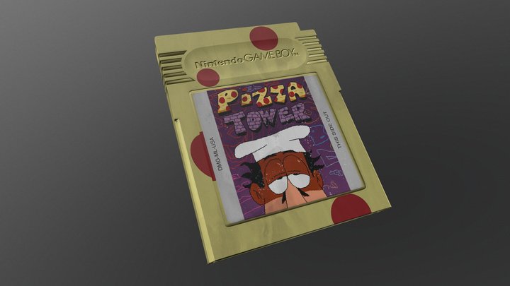 GameCartridge_OldPizzaFamily 3D Model