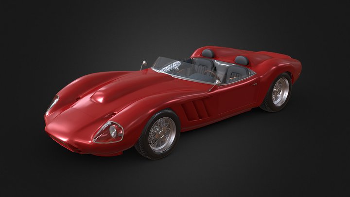 50s classic speedster 3D Model