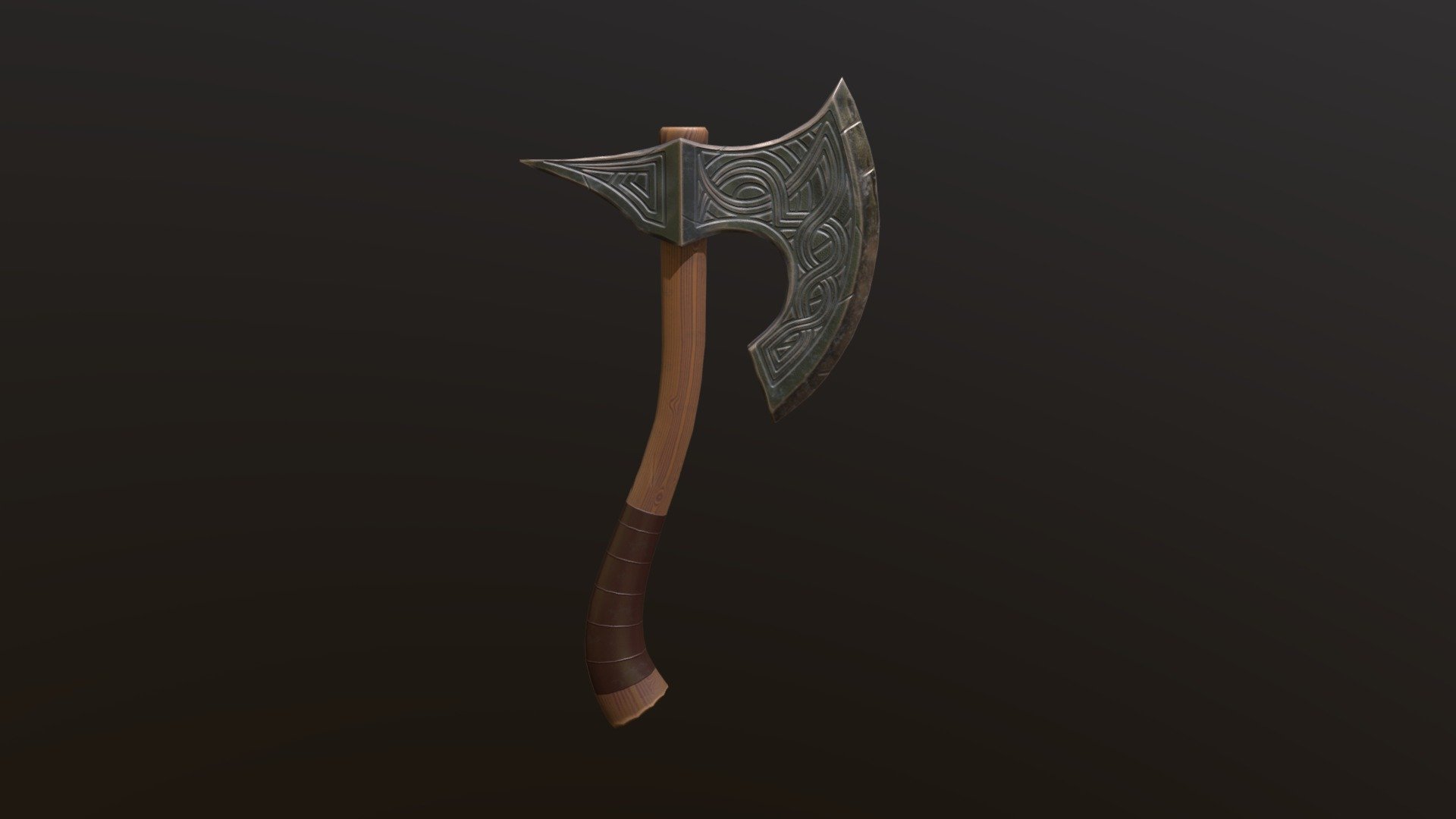 Viking axe, free to use - Download Free 3D model by BlueOxel [dc62fd7 ...