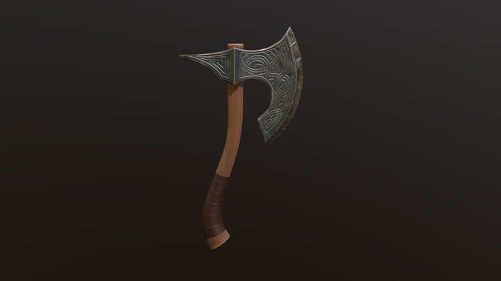 Viking axe, free to use 3D Model