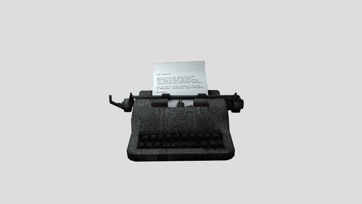 Typewriter_2048 3D Model