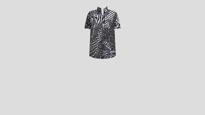 2_men_batik_shirt_short 3D Model