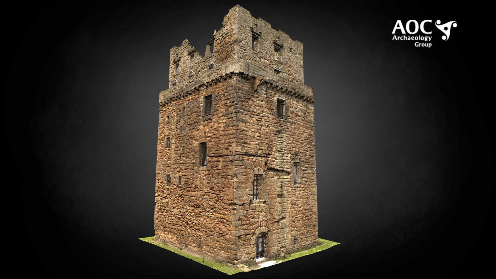 Preston Tower, 15th-century tower house - Download Free 3D model by AOC ...