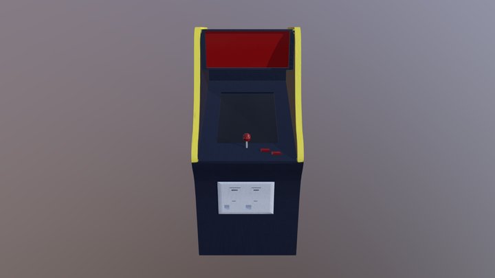 Arcade Machine Textured 3D Model
