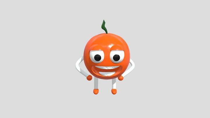 creepy little orange lad 3D Model