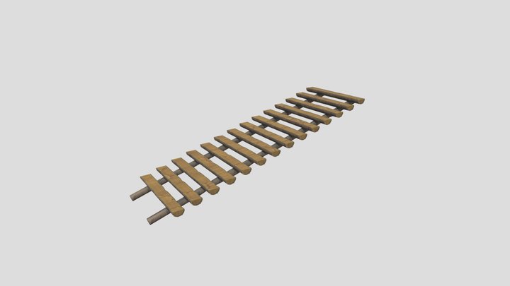 Wooden bridge Crash Bandicoot 3D Model