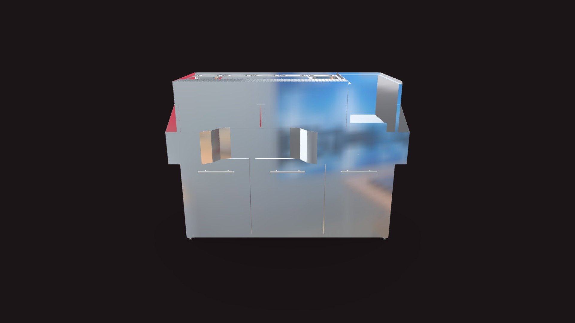 Bar module BR-B/116 / Барный модуль БР-Б/116 - 3D model by BAR-RUS ...