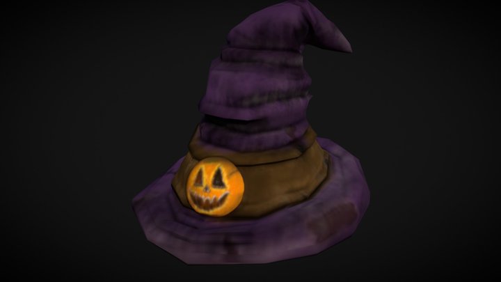 Stylized Witch Hat 3D Model