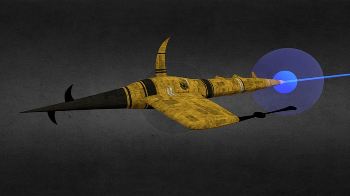K13 Shark Starfighter 3D Model