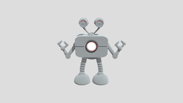 Robot for shading and texturing practice 3D Model