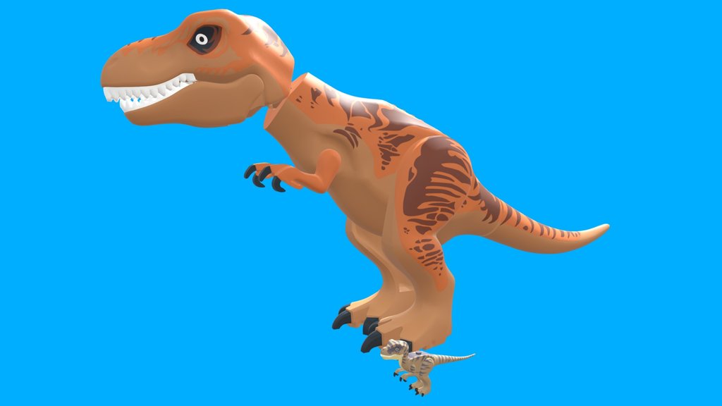 LEGO TREX AND JUVENILE
