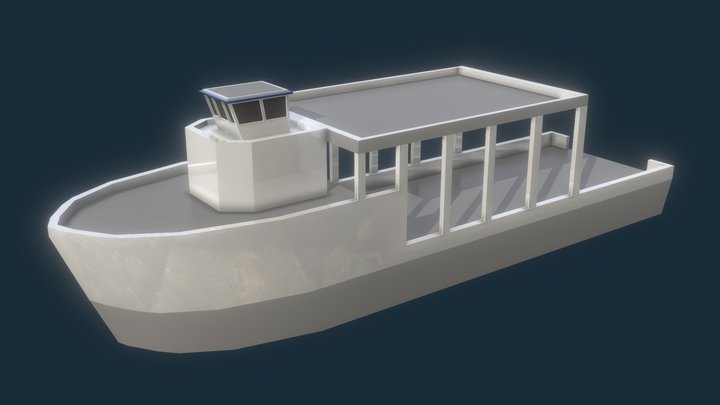 Ferry Boat (War Of The Worlds VRC) 3D Model