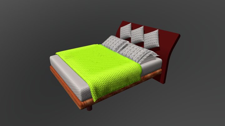 Master Bed 3D Model
