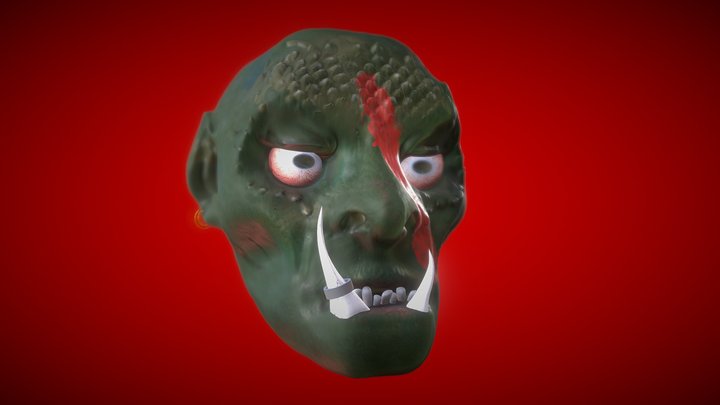 Orc's Head 3D Model