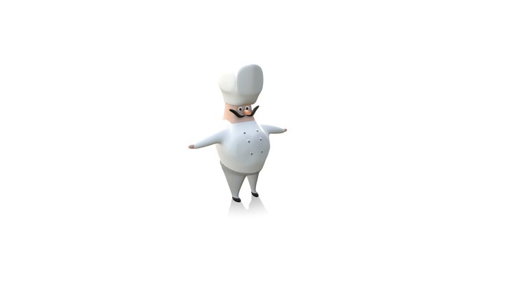 Chef Character 3D Model