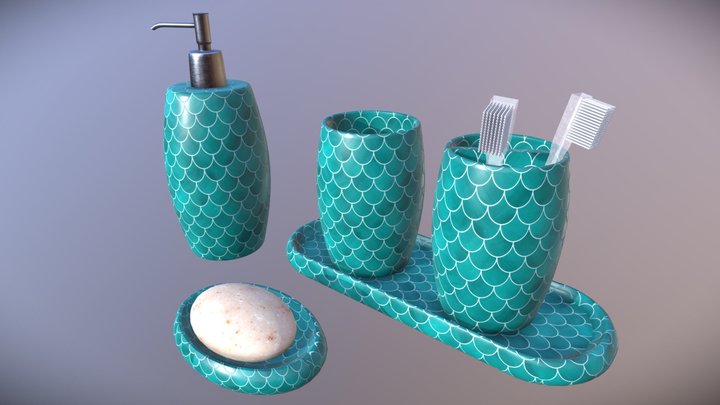 Bathroom Accesories 3D Model