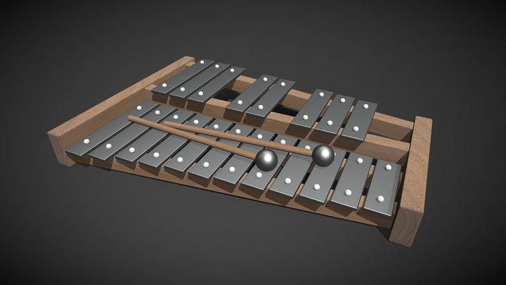 Xylophone 3D Model