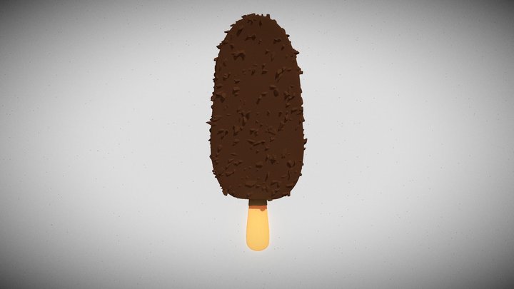 Chocolate Ice Cream – Realistic 3D Model 3D Model