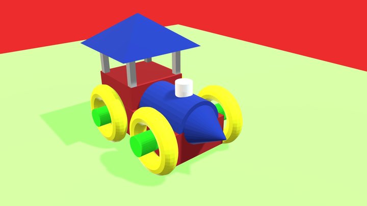 kereta mainan 3D Model