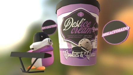 Deslice Cream de COOKIES & CREAM — Sketchfab embed 3D viewer