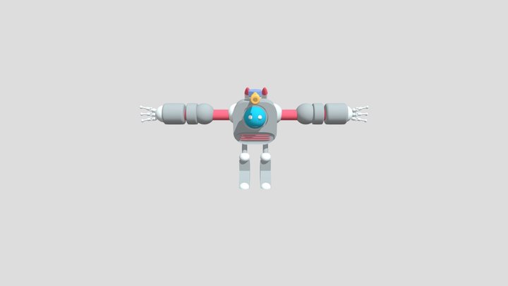 Standing Melee Attack Horizontal 3D Model