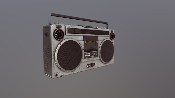 Sharp GF-9191 (Boombox) 3D Model