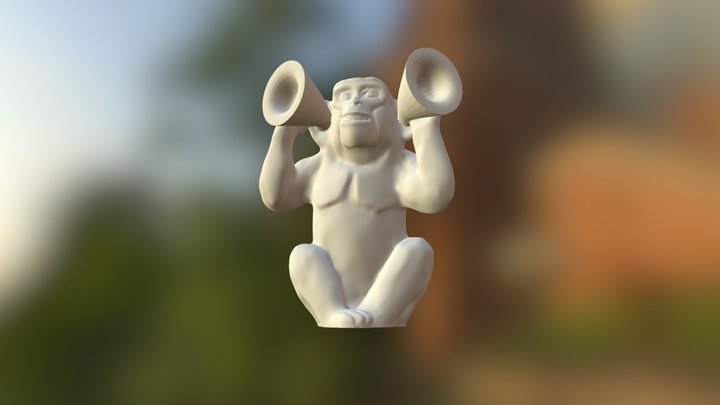 monkey_ear-004-smile 3D Model