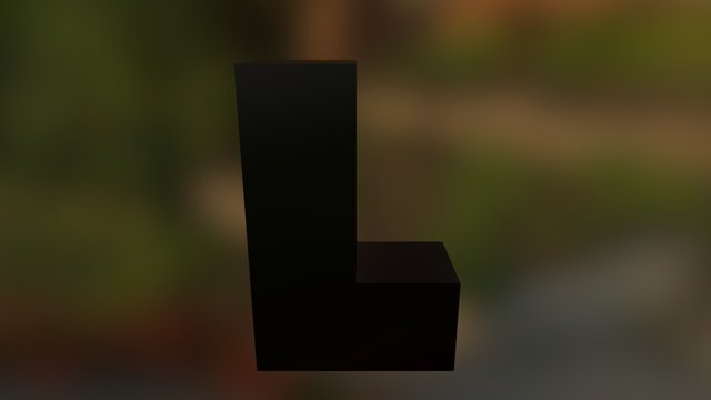 Black Puzzle Cube Part 3D Model