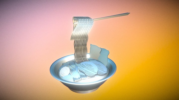 「ラーメン」食品サンプル 3D Model