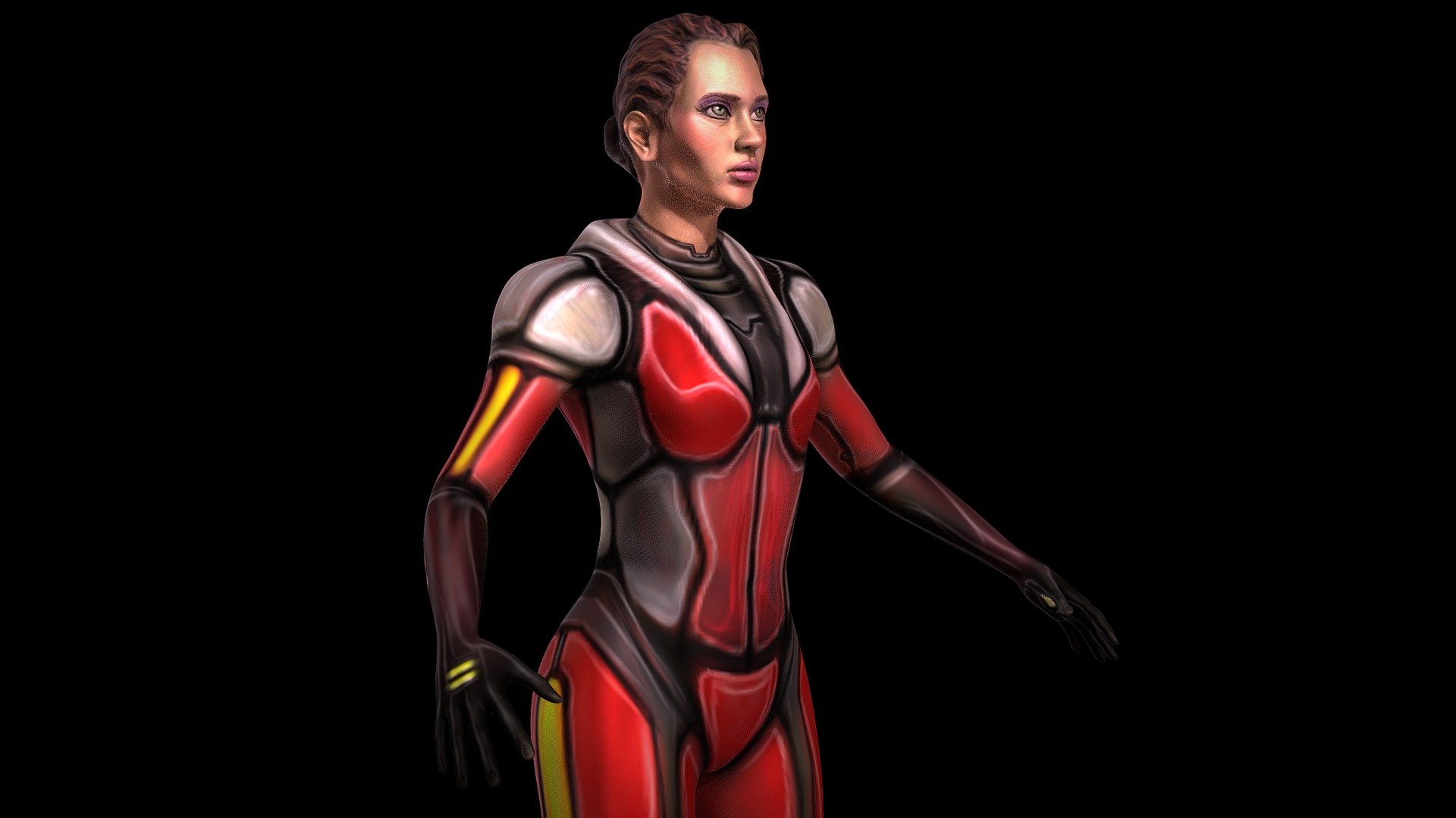 Unfinished female character