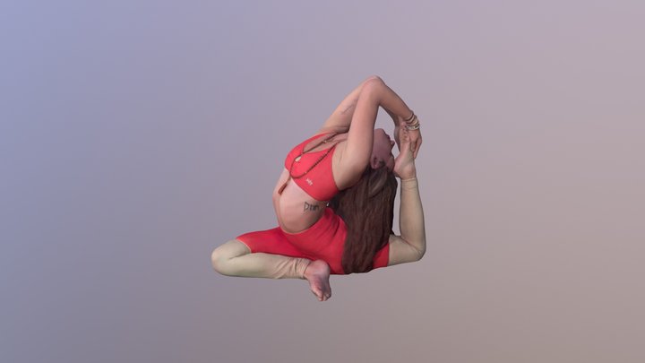 King Pigeon Pose 3D Model