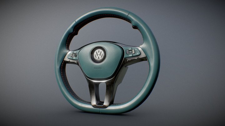 Volkswagen steering wheel – Modelo 3D gratuito STL