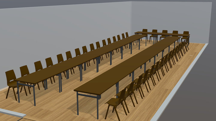 Saal V1 3D Model