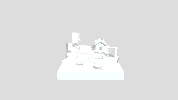 River Hut 3D Model