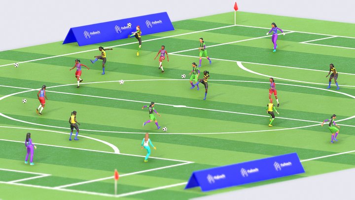 Football Women, a Characters & Person 3D Model by Studio Ochi (Thumbnail 2 of 10)