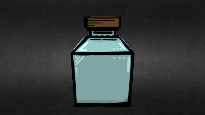 Toon Style Potion / Bottle 3D Model
