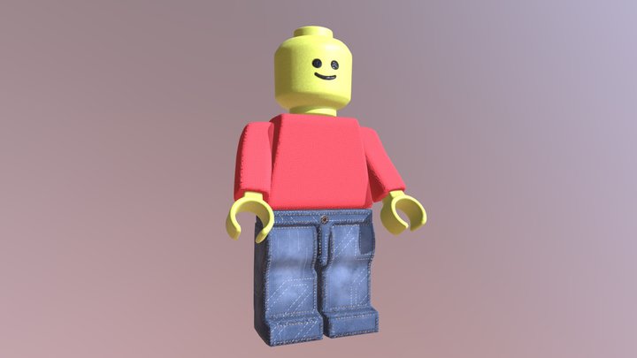 Lego Fella 3D Model