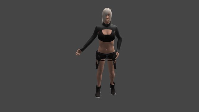 Human_Female_Clothes_Pose 3D Model